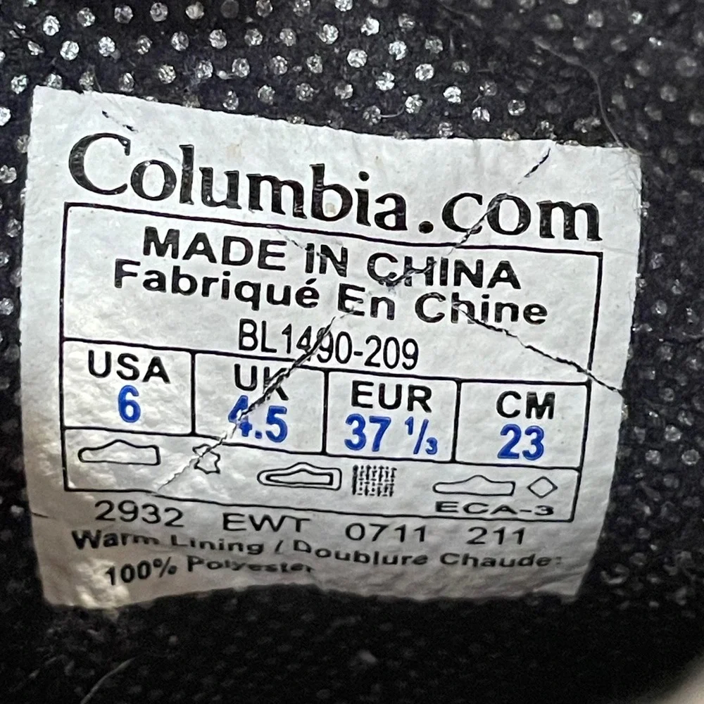 Columbia Techlite Omni-Heat Waterproof‎ Winter Boots Brown Womens 6 BL1490-209